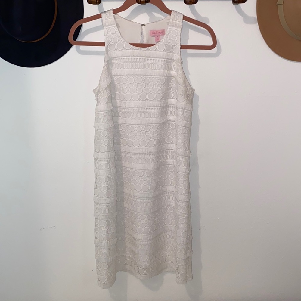 Lilly Pulitzer Annette white lace shift dress NWOT